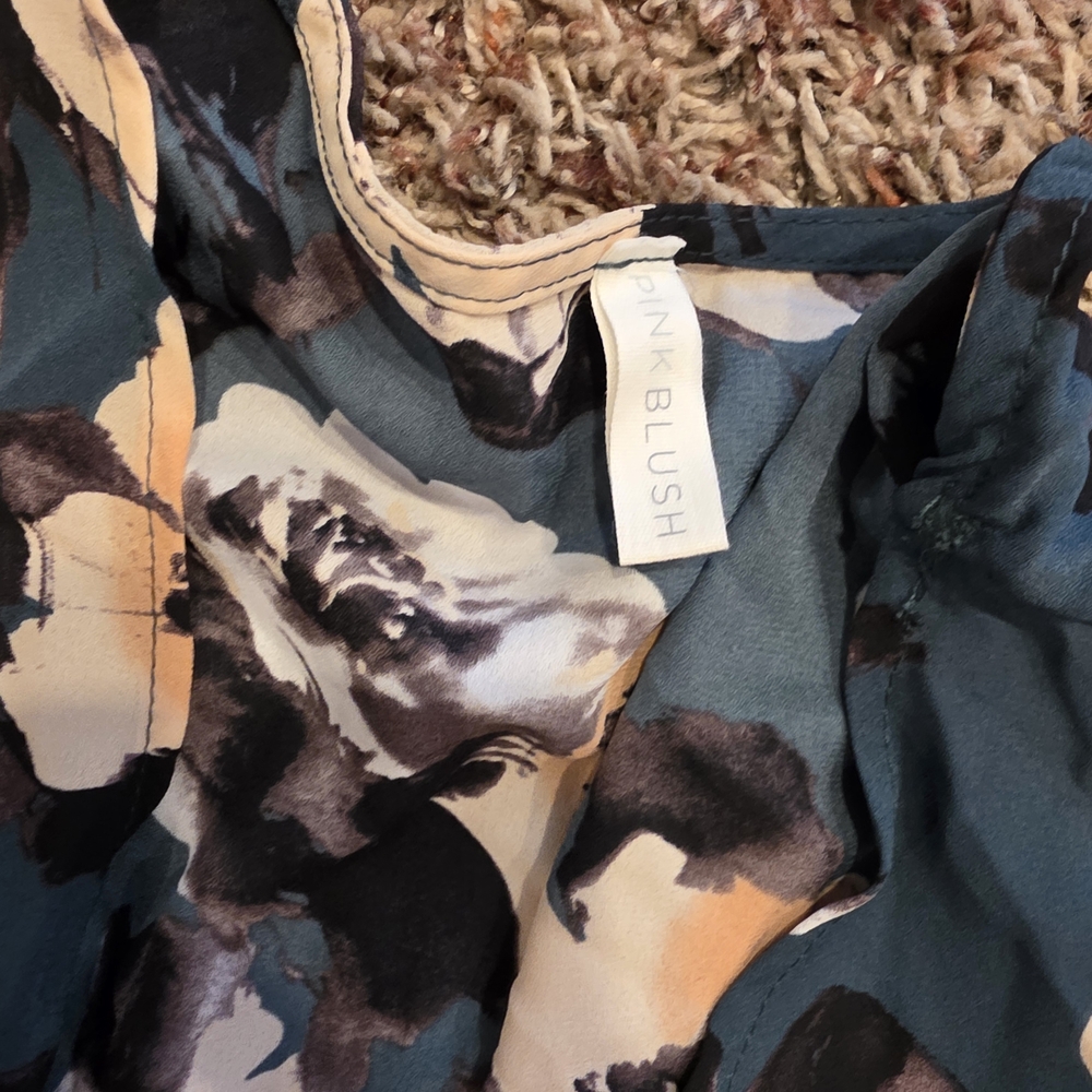 PinkBlush Abstract Print Dress